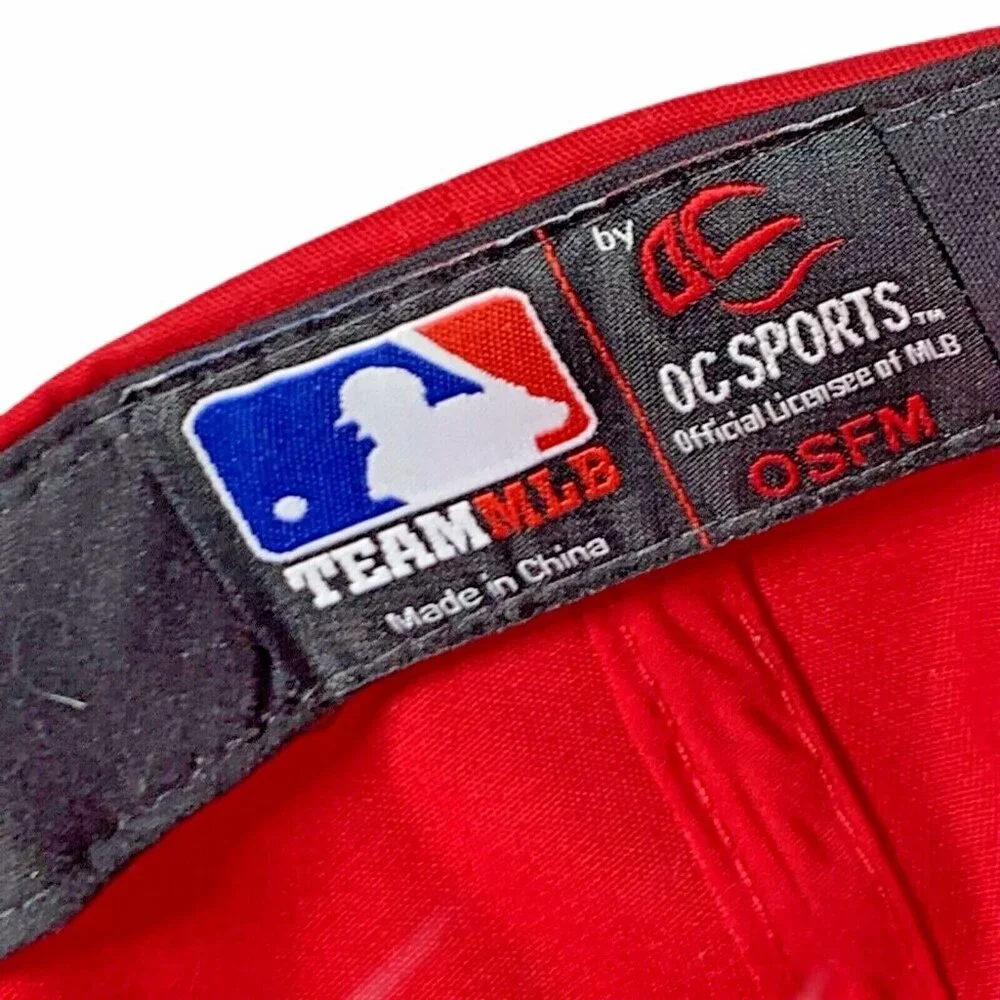 Los Angeles LA Angels Team MLB Red Hat Cap OC Sports Adjustable Closure Baseball - Picture 4 of 7